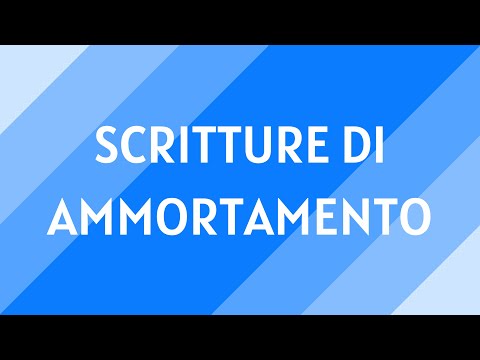 Video: Differenza Tra Ammortamento E Accantonamento Per Ammortamento