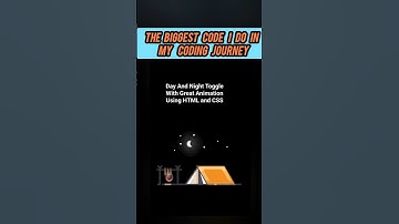The Biggest Code I Do Using HTML and CSS!! #code #htmlandcss #daynight #animation
