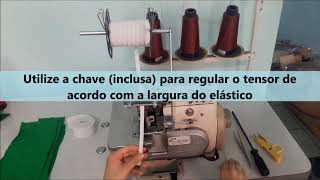 Aparelho para elÃ¡stico com tensor para overloque