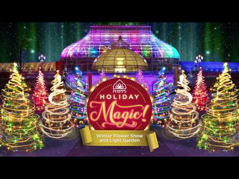 Holiday Magic! Winter Flower Show and Light Garden Returns to Phipps Conservatory