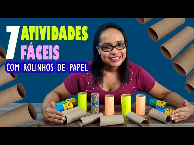 9 ideias geniais de brincadeiras usando rolo de papel higiênico