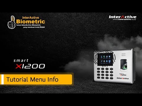 Tutorial Menu Info Mesin Absensi Fingerprint InterActive X-1200 (Part 9