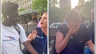 #viralvideo Karen weaponized racism and sheds tears on trying to take young black male e-bike rental