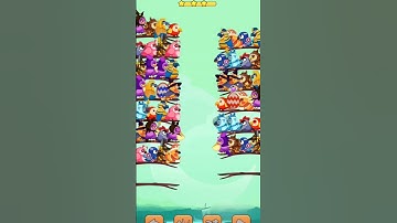bird sort colour puzzle game!!#sorts #ytshorts #games #gamingvideos #puzzlegame