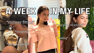 A week in my life... passport photos, runway fitting, shopping