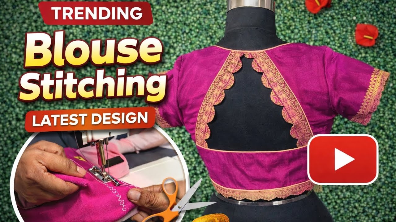 ఇప్పుడు ట్రెండింగ్ లో ఉన్న బ్యాక్ నెక్ డిజైన్ స్టిచింగ్ 