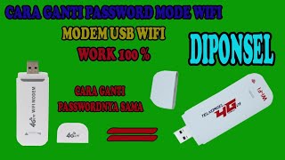 Cara Ganti Password Modem USB WIFI 4G Unlock All GSM / Modem Telkomsel