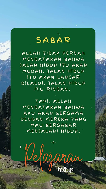 Allah bersama orang sabar #sabar #motivasidiri #kehidupan #nasehat #renungan #pelajaranhidup