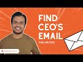 How to find CEO's Email Address of any Company for FREE? | GrowMeOrganic