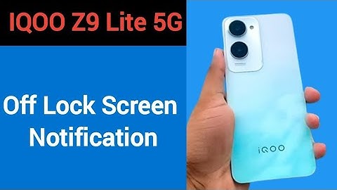 IQOO Z9 Lite 5G me lock screen notification kaise band kare, how to Off lock screen notification