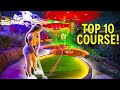 The ultimate nighttime mini golf course