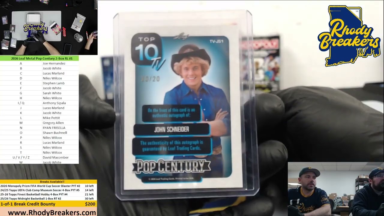 2026 Leaf Metal Pop Century 2-Box RL #1