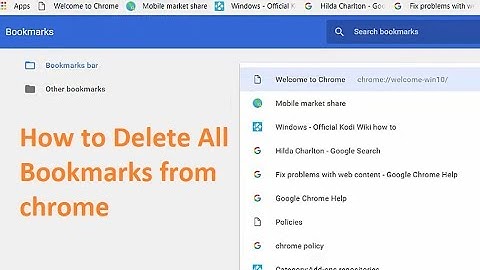 How to delete all Bookmarks saved in chrome Bookmark Manager ||Delete Multiple Bookmarks