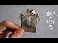 MENYULAP UANG MENJADI BAJU ORIGAMI | HOW TO MAKE T-SHIRT ORIGAMI FROM MONEY