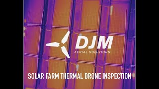 Solar Farm Drone Thermal Camera Inspection