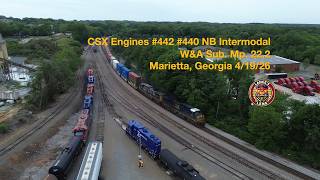 CSX Engines #442 #440 NB Intermodal Marietta, Georgia 4/19/26