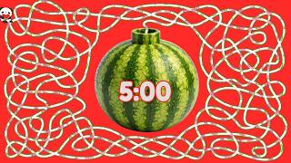 5 Minute Timer - Epic Watermelon Explosion Timer!