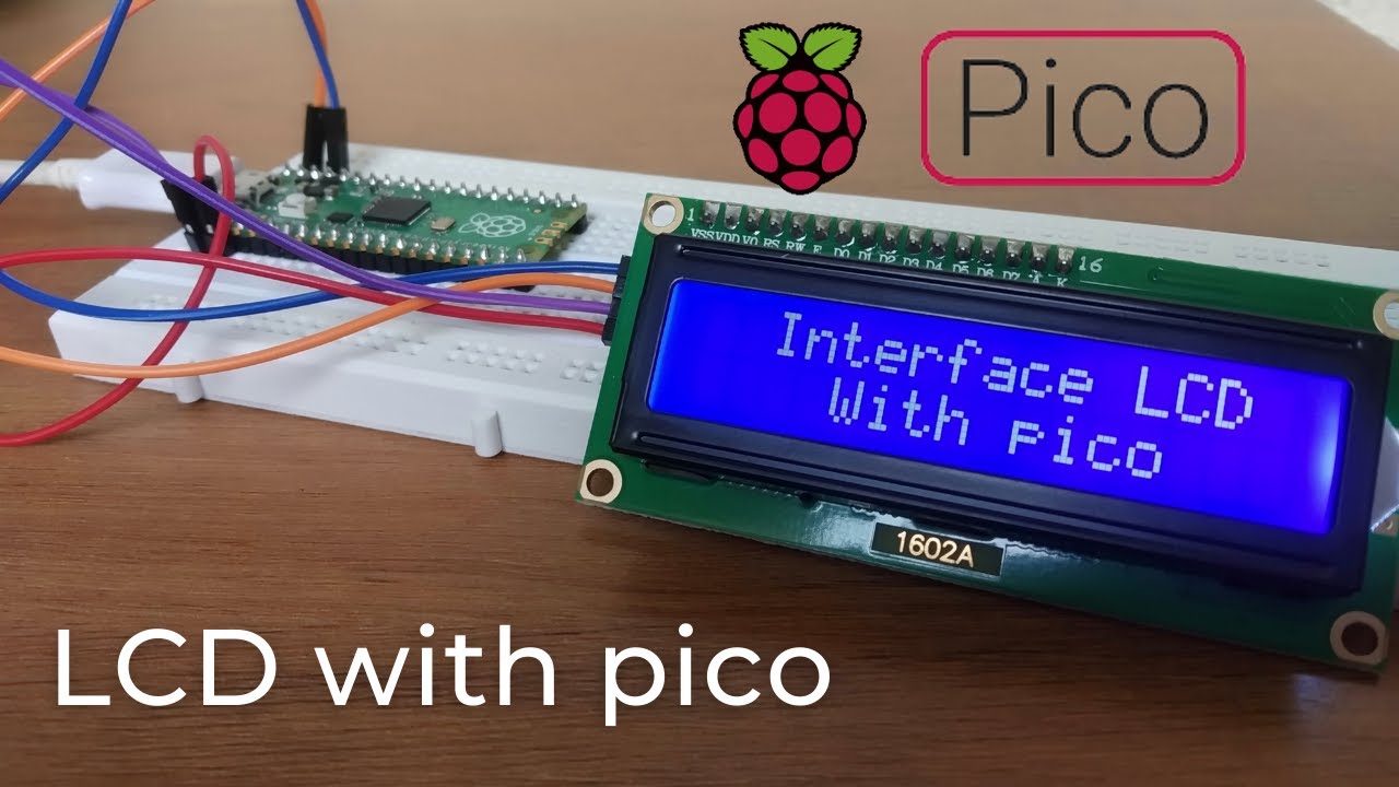 Raspberry Pi pico with LCD | Interface LCD with pico - YouTube