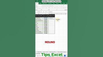 CARA PEMBULATAN ANGKA DI EXCEL #belajarexcel