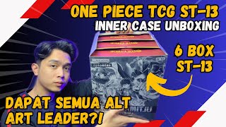 One Piece Card Game Ultimate Deck ST-13 Three Brothers Bond Inner Case Unboxing ! 6 Box of ST-13