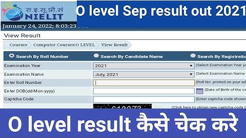 O level September Result 2021out💥|O level Result कैसे चेक करे| o level result check problem solve||