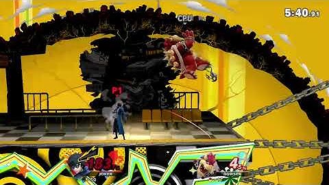 Smash Ultimate  Joker vs Level 9 CPU Bowser 50 Stock Battle No Deaths