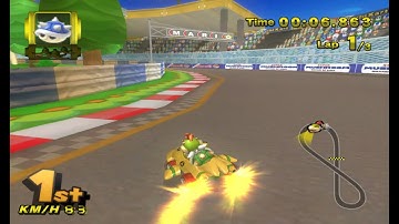 Mario Kart Wii Deluxe - online race on DS Figure 8 Circuit (6 players)