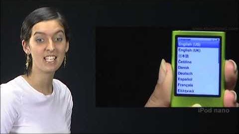 New iPod Nano - How to set language in iPod Nano