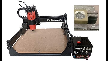 X Shaper CNC Router Demonstration on Brass Made in India by Nisaro CNC