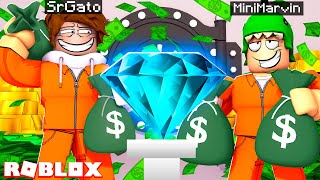 ¡ROBAMOS EL BANCO MAS RICO DE TODO ROBLOX! 🤑💎 SRGATO Y MARVIN ROBAN EL BANCO DE LA CIUDAD DE ROBLOX