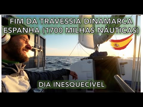 ⁣Fim da travessia Dinamarca Espanha 1700 milhas náuticas em um veleiro de 28 pés Libertas