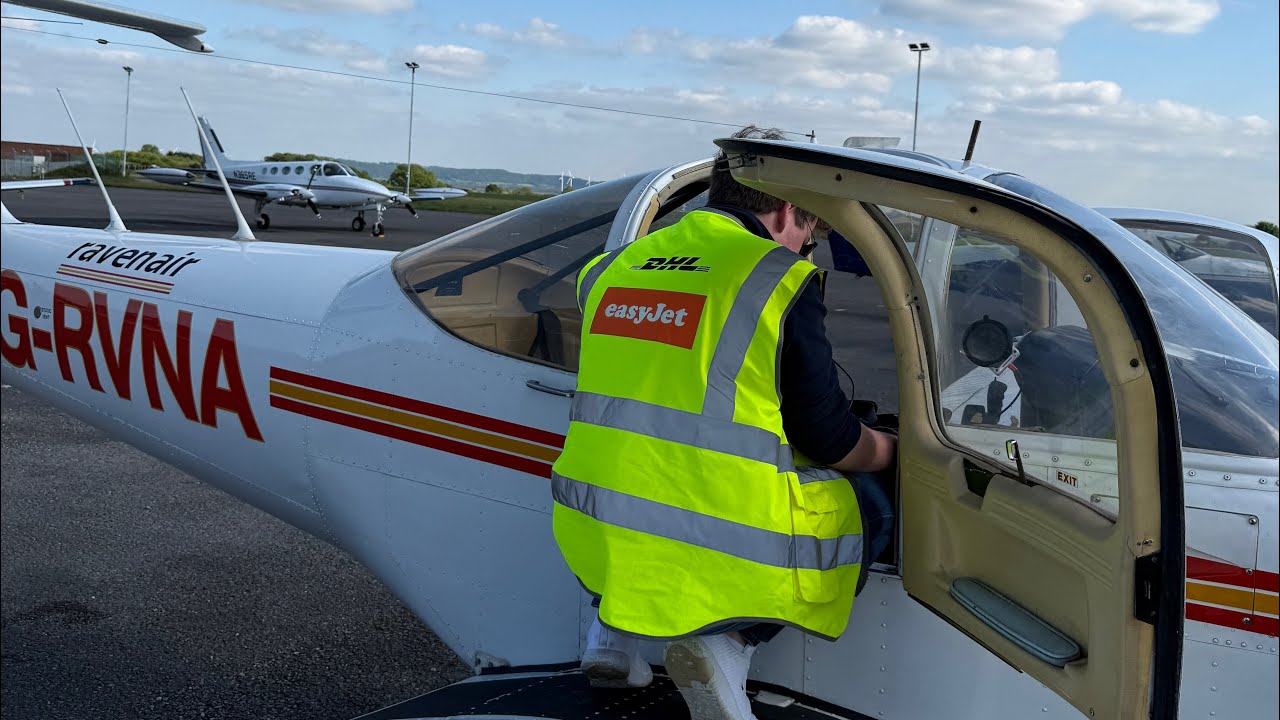 Flying Around Liverpool | PA38 ATC AUDIO ( with an airbus pilot )