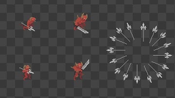 Demon 3 - Top Down Pixel Art Character Animation in Aseprite