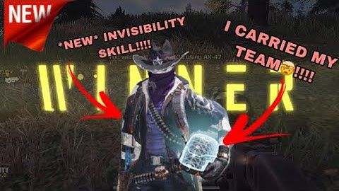 *NEW* POLTERGEIST INVISIBILITY SKILL IS OP!! | CALL OF DUTY MOBILE BATTLE ROYALE