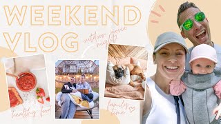 FAMILY WEEKEND VLOG | What I Ate, BLW Update  + DIY Outdoor Movie Night!