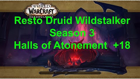 +18 Halls of Atonement | WILDSTALKER DRUID | Resto Druid PoV | Patch 11.2 | The War Within,  S3