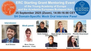 ERC Starting Grant Mentoring Event 2025 - Focus on the Oral Interview Process - SH Mock Oral Panel