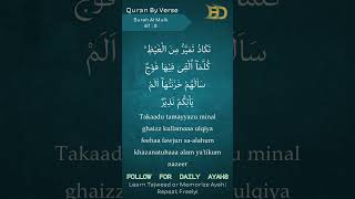Quran By Verse | Surah Al Mulk | Ayah 8 | Tajweed & Hifz Practice #hifz #learntajweed