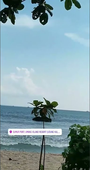 Pemandangan indah di pantai ujung kulon
