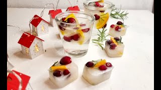 create stunning holiday ice cubes: add a dash of cuteness to your holiday drinks!🍸🎄🍷🎄🍹