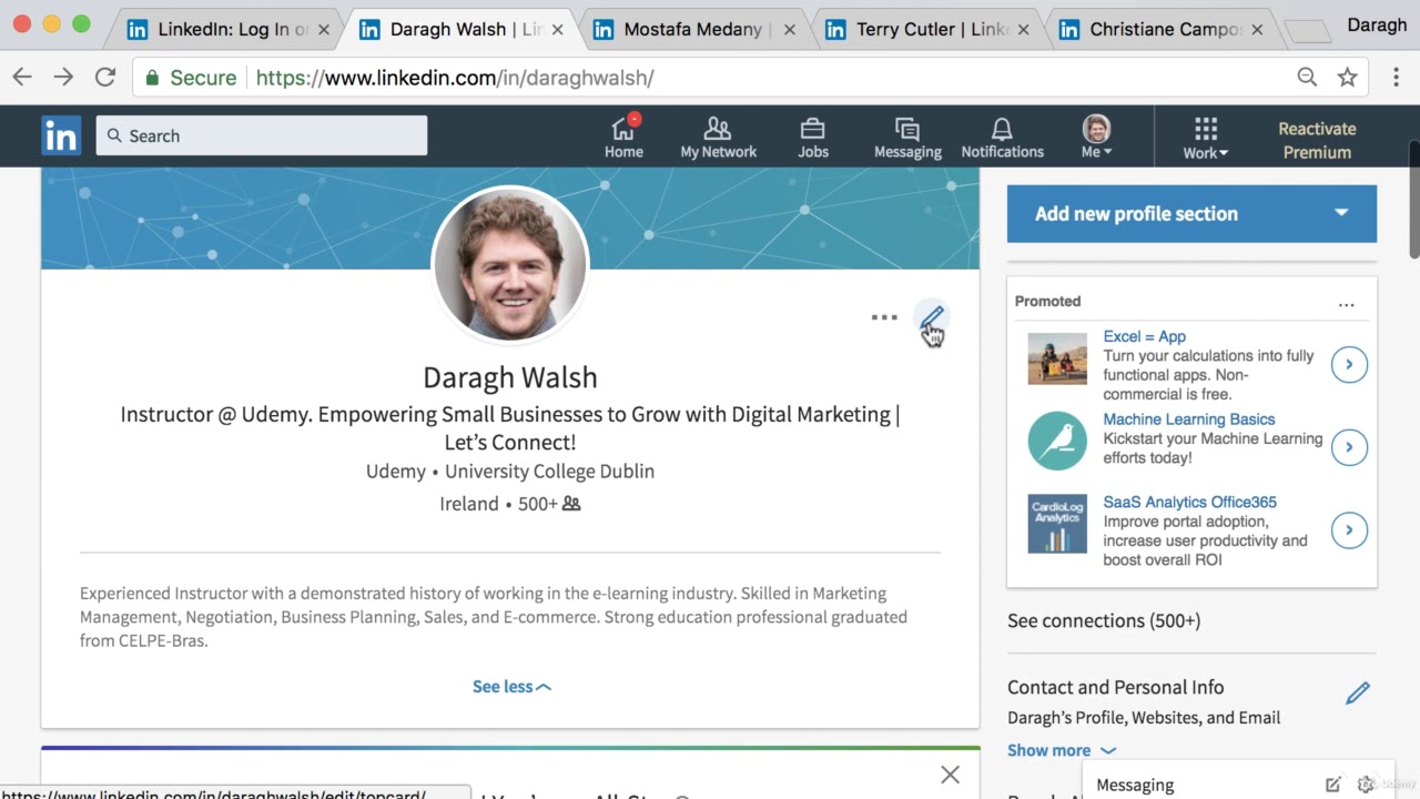 1 Linkedin Account Setup Optimisation YouTube