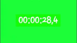 Green screen stopwatch 1 minutes