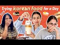 Eating korean food for 24hrs  aashna hegde
