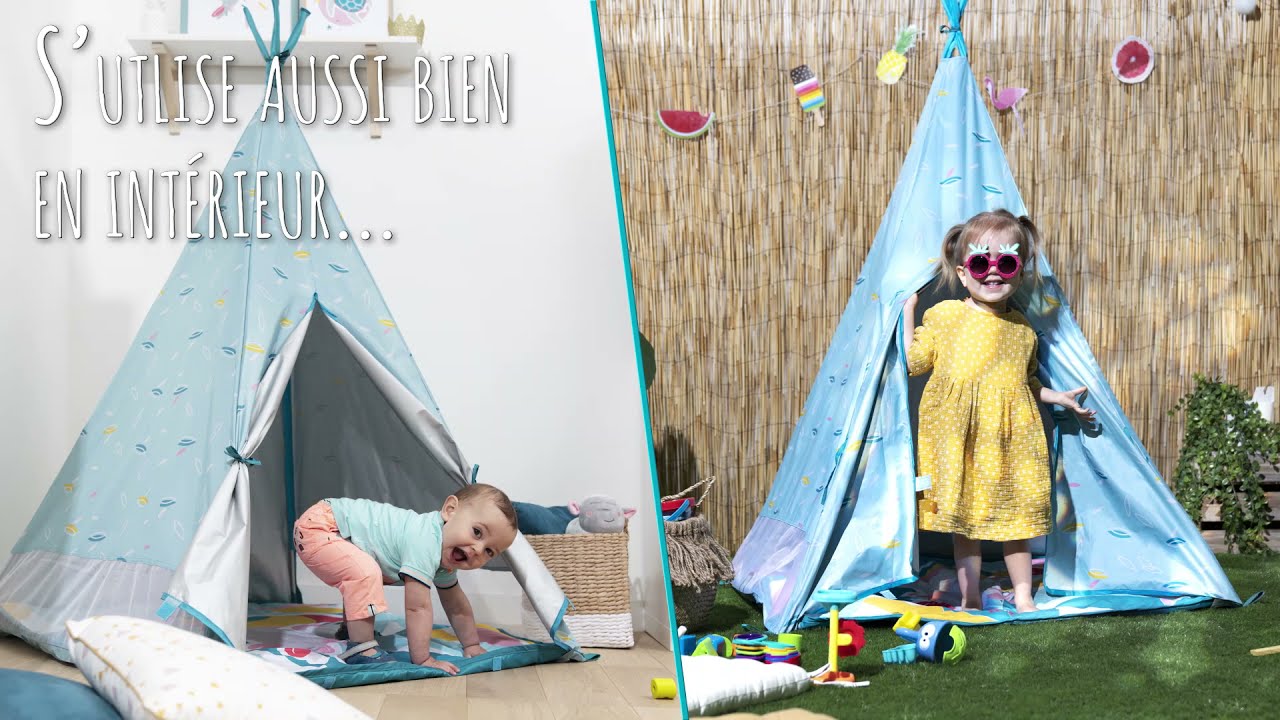 Tente de jeu Tipi Jungle In & Out Anti UV : Badabulle