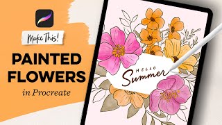 Easy Painted Flowers in Procreate