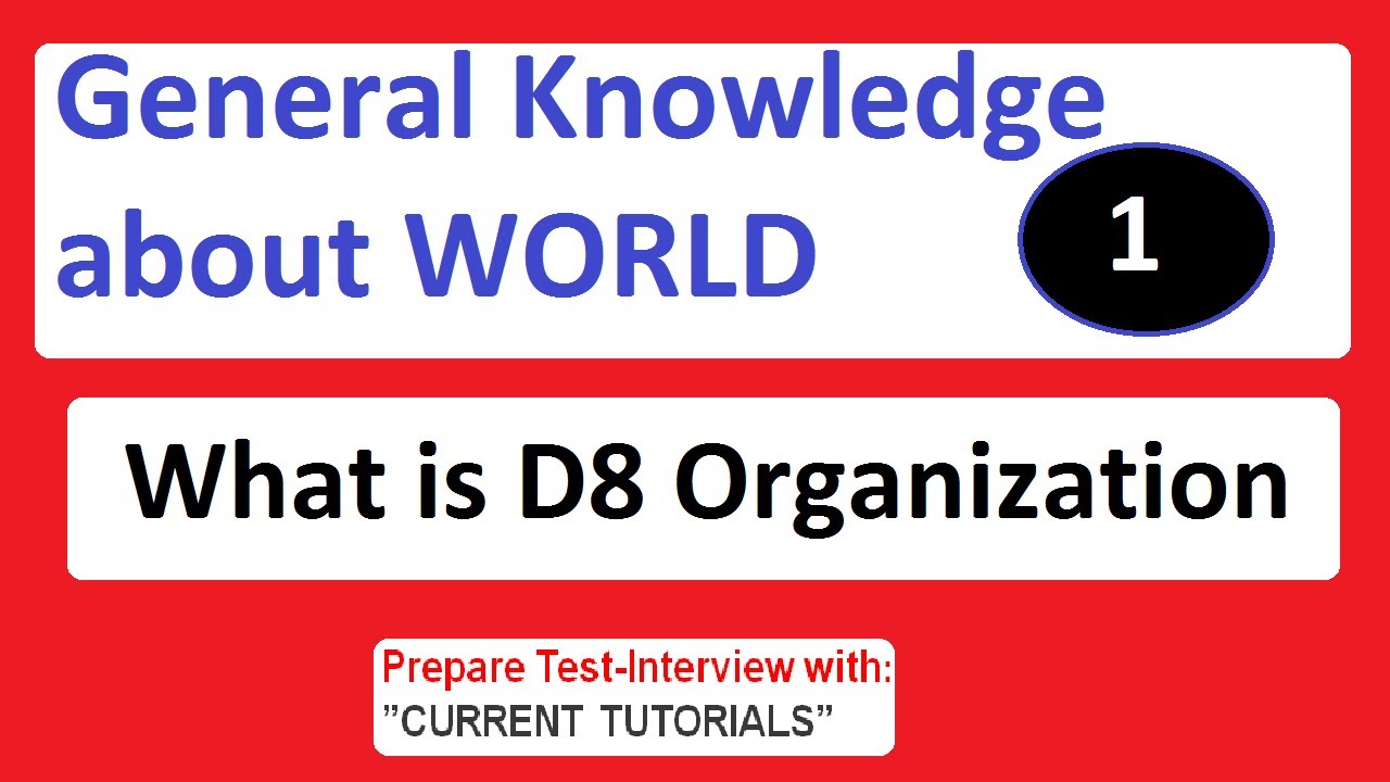 What is D8? Details of D8 Organisation for Economic Cooperation - YouTube