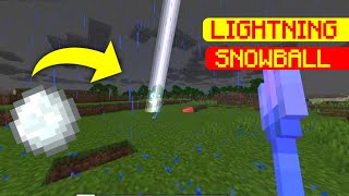 Minecraft: How to Make Lightning Snowball