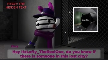 PIGGY: THE HIDDEN TEXT CHAPTER 1… (Lost City) | Roblox Piggy Fangame