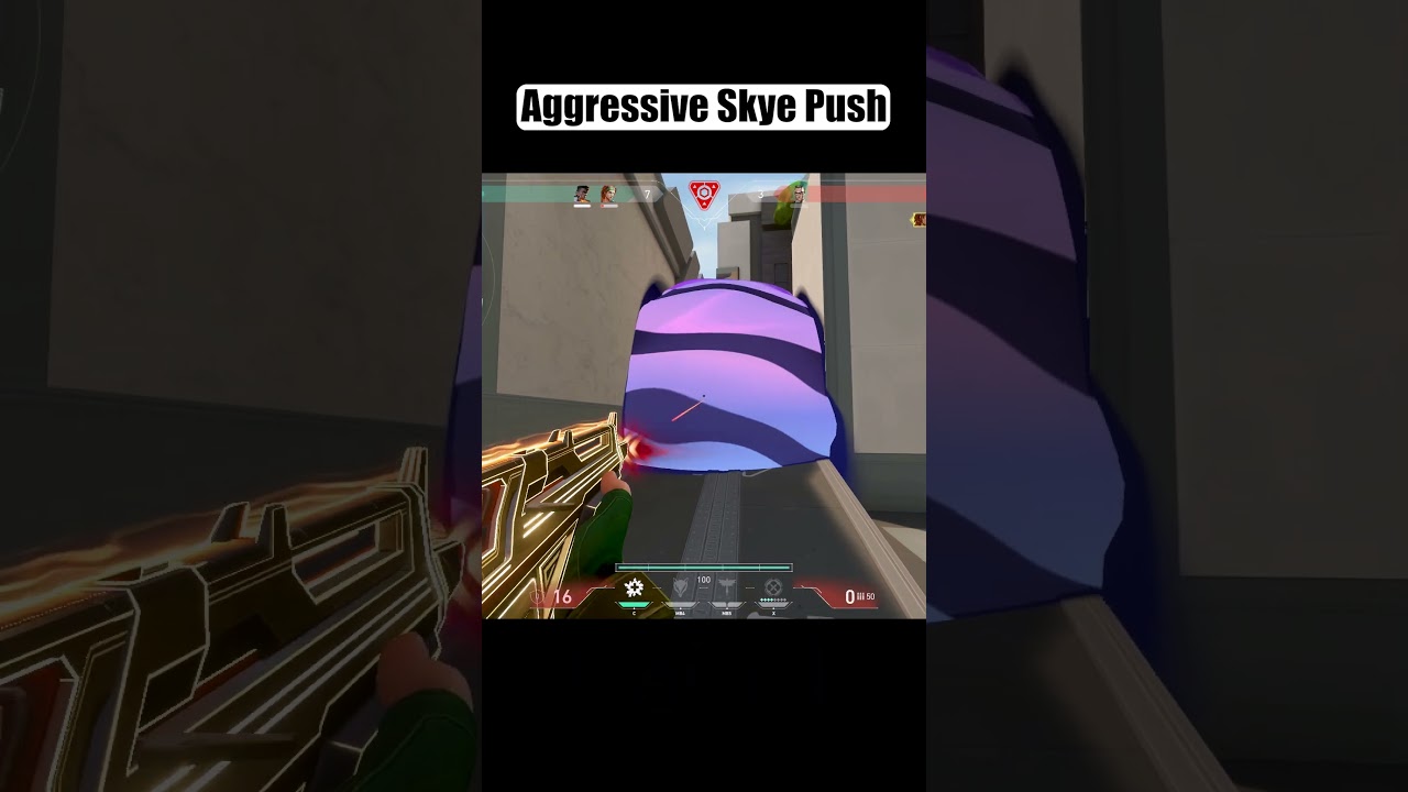 Aggressive Skye Push on Split A-Site! 🦅#shorts