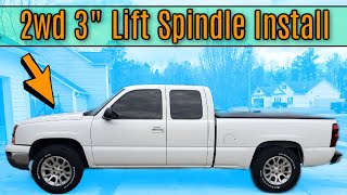 How to Install 3' Suspension Lift Spindles on 9907 2wd Chevrolet Silverado